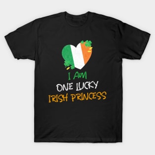 I Am One Lucky Irish Princess T-Shirt